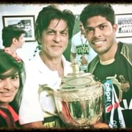 Umesh Yadav and his wife with SRK